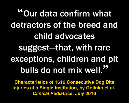 Meme: pit bull injuries, Characteristics of 1616 Consecutive Dog Bite Injuries at a Single Institution