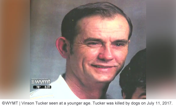 Vinson Tucker was mauled to death by a pack of dogs