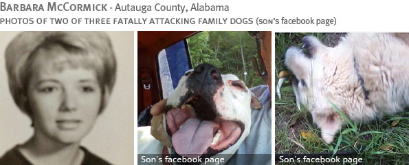 Fatal pit bull attack - Barbara McCormick