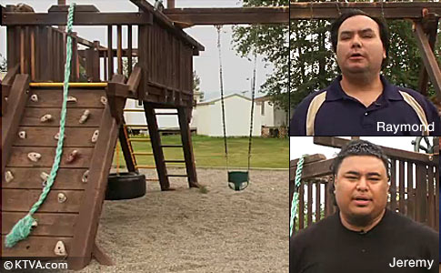 Anchorage pit bull attack, playground at Glencaren Court