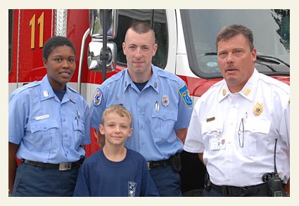 Dominic Solesky and EMT team